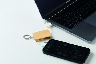 Logo trade promotional gift photo of: Key ring charging cable