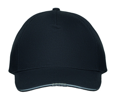 Logotrade business gift image of: 5 panel LED cotton cap 220gr/m²