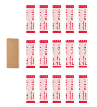 Logo trade promotional gift photo of: 15 pieces adhesive plasters