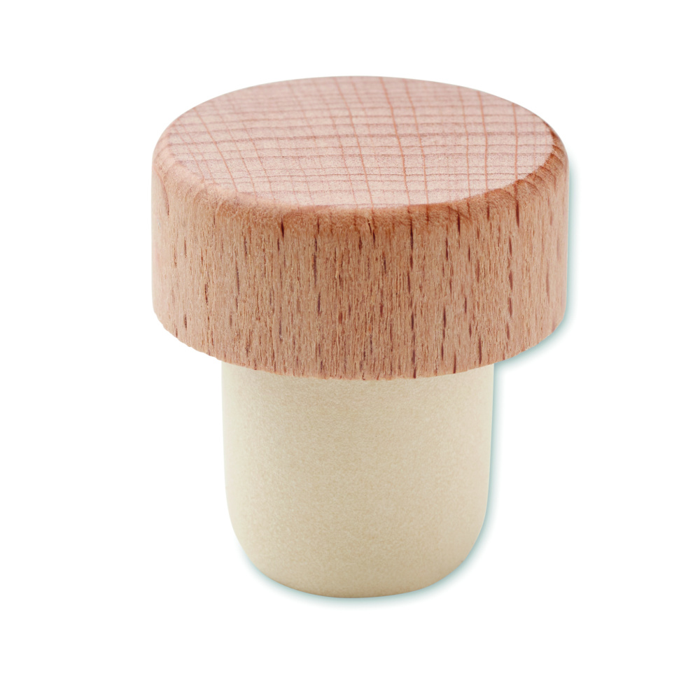 Logotrade promotional giveaway image of: Beech wood bottle stopper