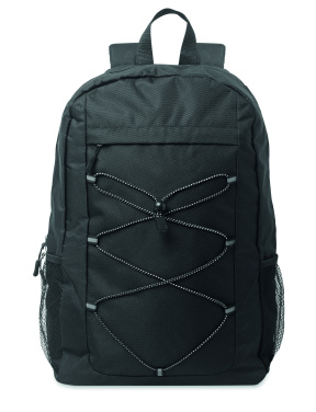 Logo trade promotional merchandise picture of: 600D RPET polyester backpack