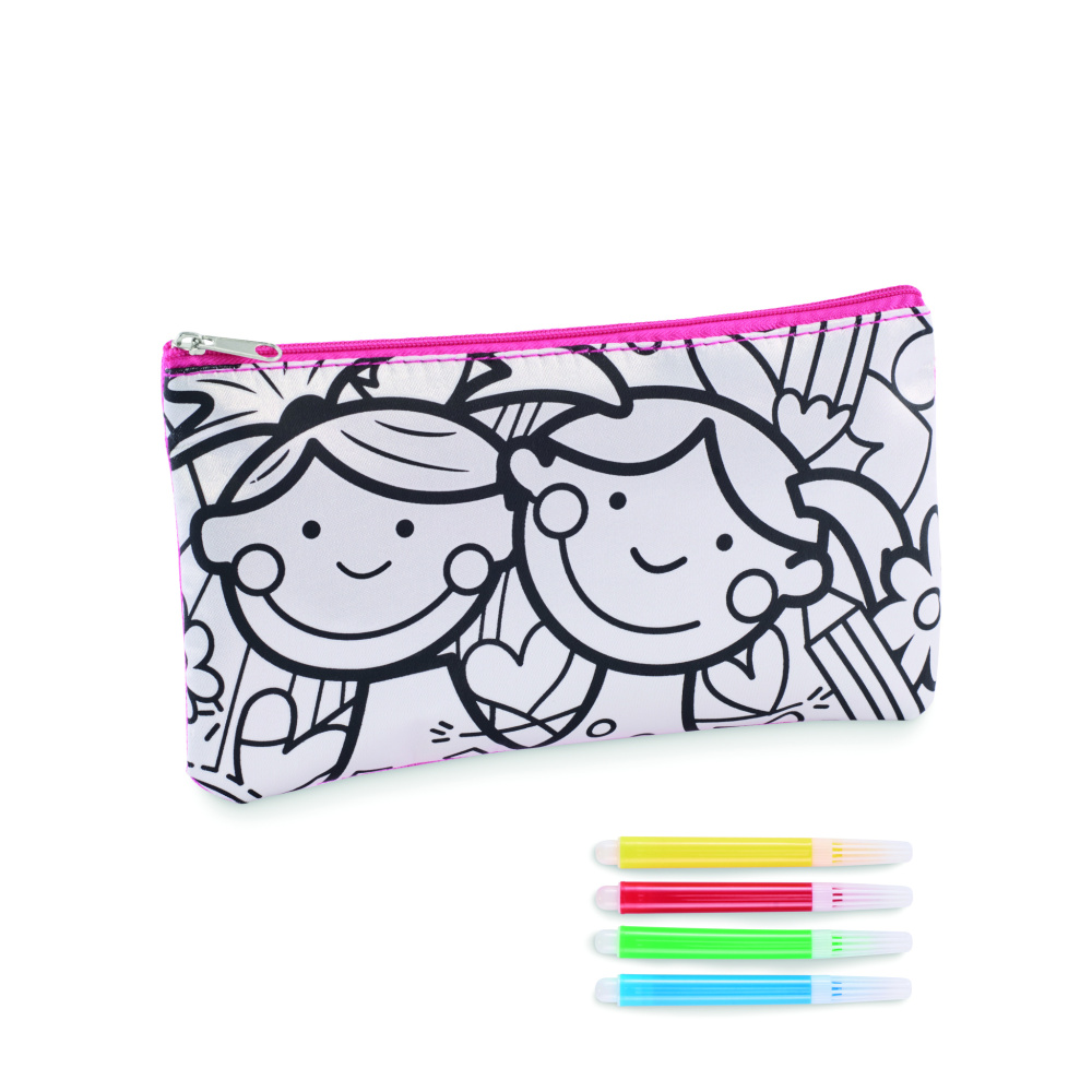 Logotrade promotional item image of: Pencil case with markers