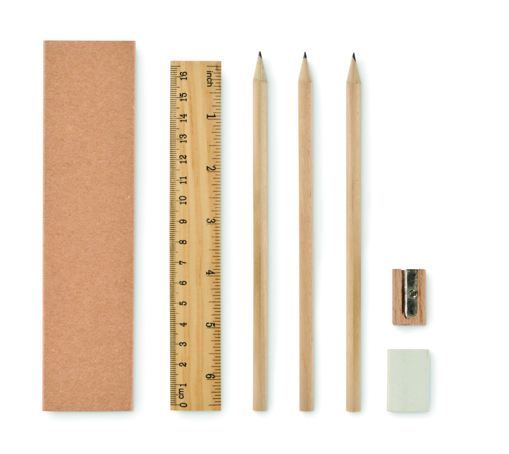 Logo trade advertising products picture of: Paper box stationery set