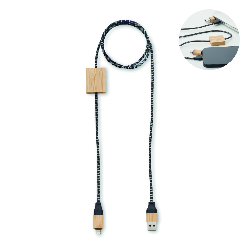 Logo trade promotional gift photo of: 60W charging cable