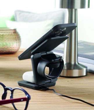 Logo trade promotional gifts picture of: 3in1 foldable charging station