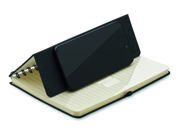 Logo trade promotional giveaway photo of: A5 notebook with phone holder