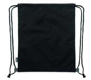Logo trade promotional giveaways picture of: RPET PU drawstring bag 2 tone