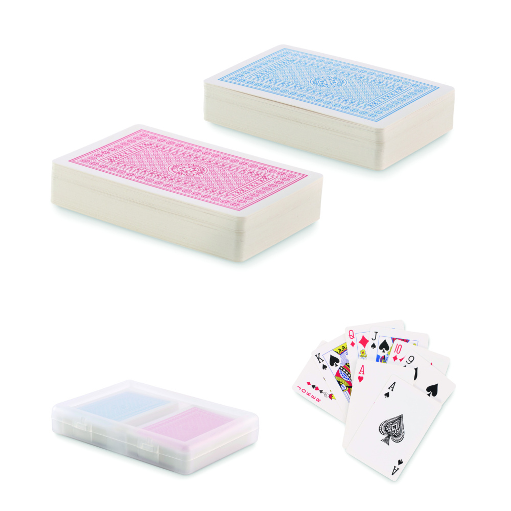 Logo trade advertising products image of: Set of classic playing cards