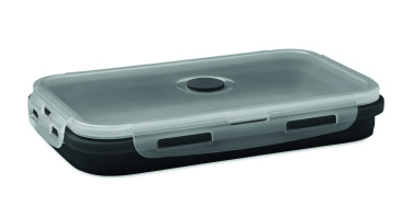 Logo trade promotional giveaways image of: Collapsible silicone lunch box