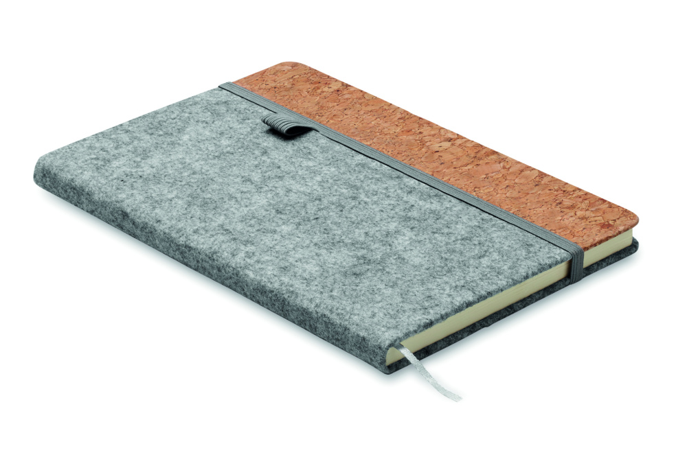 Logotrade advertising products photo of: A5 RPET cork notebook