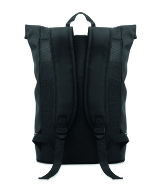 Logo trade promotional merchandise photo of: Laptop 15" roll top PU backpack