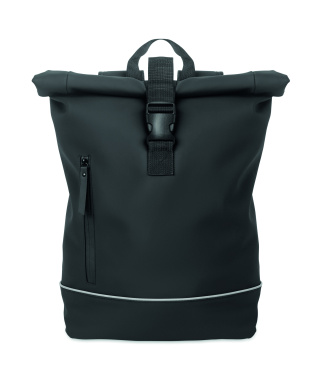 Logotrade advertising product image of: Laptop 15" roll top PU backpack