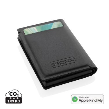 Logo trade promotional items image of: Seekcard RCS rpolyester card wallet with worldwide locating