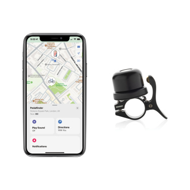 Logotrade promotional product picture of: Pedalfinder bike bell with worldwide locating