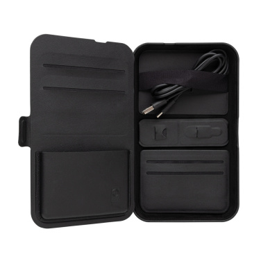 Logotrade promotional merchandise image of: Swiss Peak RCS recycled travel case with 3 in 1 charger