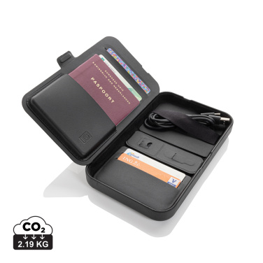Logo trade advertising products picture of: Swiss Peak RCS recycled travel case with 3 in 1 charger