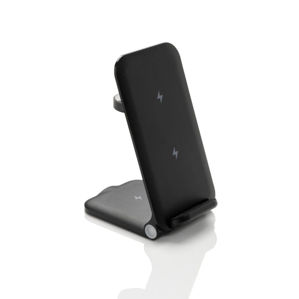 Logo trade promotional giveaways image of: Powerpal 3 in 1 RCS recycled plastic 15W charger