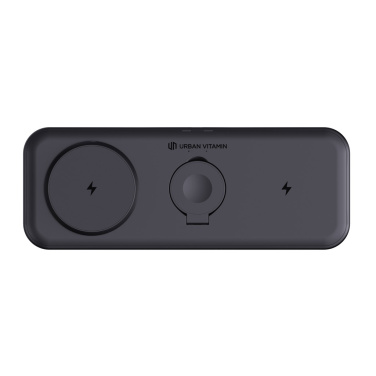 Logo trade promotional gifts picture of: Urban Vitamin Torrance 3 in 1 magnetic 15W charger