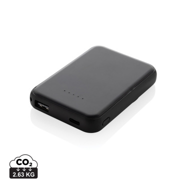 Logo trade promotional products picture of: Stellar RCS recycled plastic 5000 mah 5W magnetic powerbank