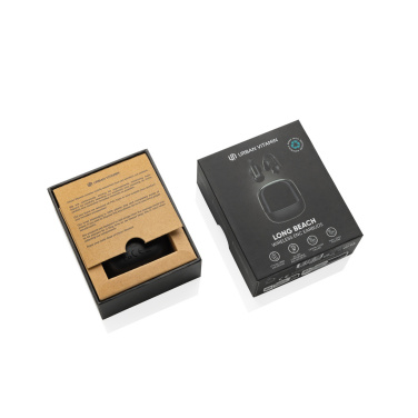 Logotrade promotional item image of: Urban Vitamin Long Beach ENC rplastic wireless earbuds