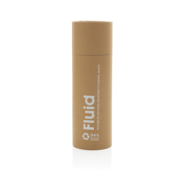 Logo trade corporate gift photo of: Fluid RCS certified recycled steel water bottle 600ml