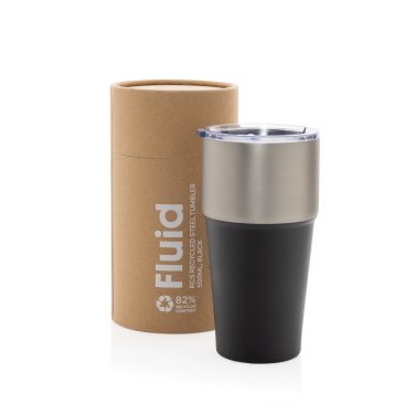Logo trade advertising products image of: Fluid RCS certified recycled steel tumbler 500ml