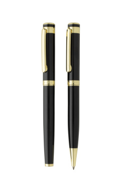 Logotrade promotional merchandise picture of: Swiss Peak Luca RCS recycled brass deluxe pen set