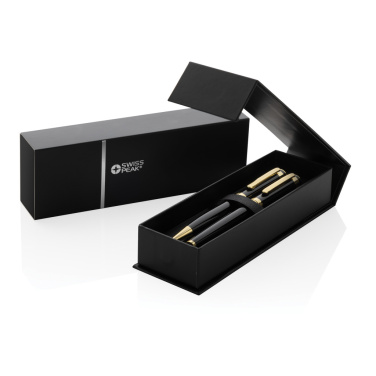 Logotrade promotional giveaways photo of: Swiss Peak Luca RCS recycled brass deluxe pen set