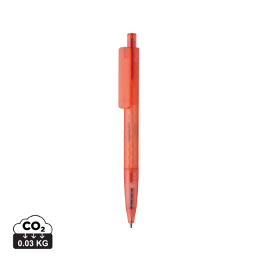 Logo trade advertising products picture of: X3 GRS recycled PC plastic pen frosted