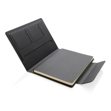 Logotrade promotional giveaway image of: Stuart RCS certified RPU magnetic A5 portfolio