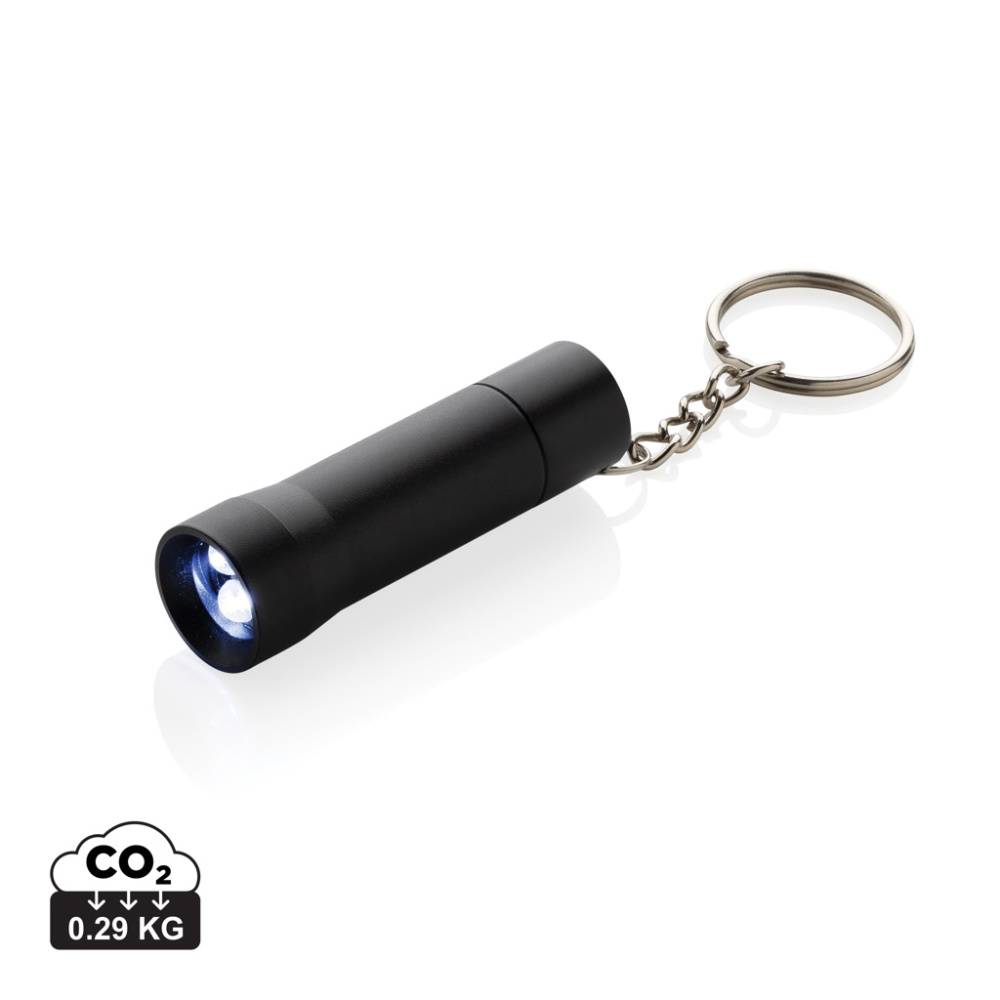 Logotrade corporate gift picture of: Flash RCS recycled aluminium keychain torch