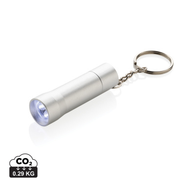 Logo trade promotional product photo of: Flash RCS recycled aluminium keychain torch