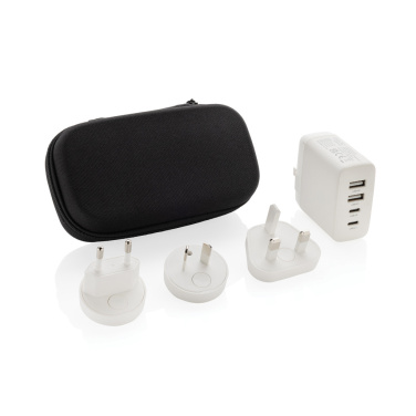 Logotrade promotional item picture of: TravelCharge Pro RCS rplastic travel charger with USB C