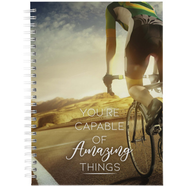 Logo trade promotional product photo of: Desk-Mate® A5 hard cover undated diary