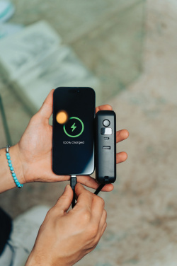 Logotrade promotional giveaway picture of: Urban Vitamin Eureka hybrid GANcharger 10000mah powerbank65W