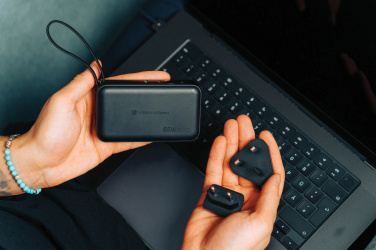 Logo trade corporate gift photo of: Urban Vitamin Eureka hybrid GANcharger 10000mah powerbank65W