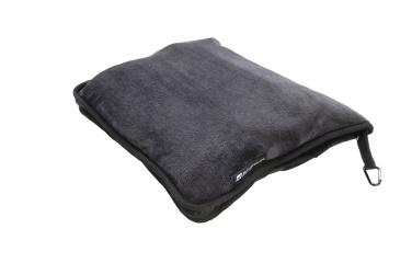 Logo trade promotional items picture of: Blanket and pillow 2 in 1 AMIATA Schwarzwolf