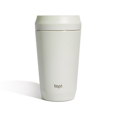 Logotrade advertising products photo of: Topl Recycled Steel To Go Tumbler Patented 360 Lid 354ml