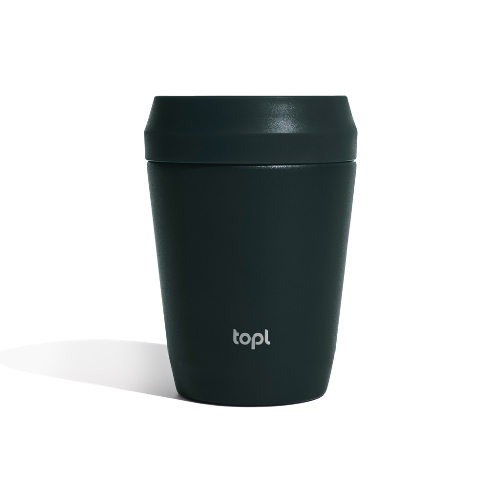 Logotrade promotional gift image of: Topl Recycled Steel To Go Tumbler Patented 360 Lid 235ml