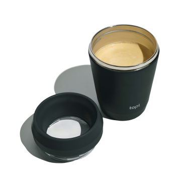 Logotrade promotional merchandise picture of: Topl Recycled Steel To Go Tumbler Patented 360 Lid 235ml