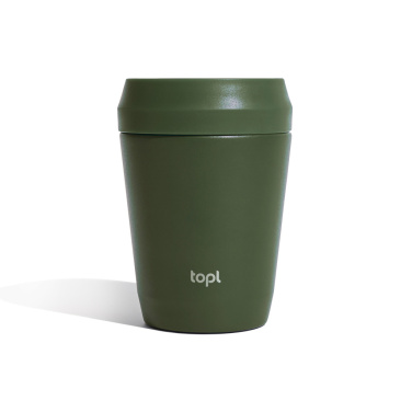 Logo trade promotional giveaway photo of: Topl Recycled Steel To Go Tumbler Patented 360 Lid 235ml