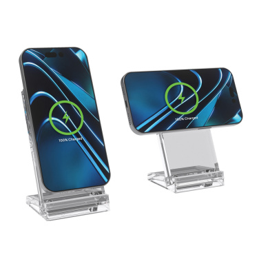 Logotrade promotional gift image of: Magcharge 15W magnetic wireless charging stand