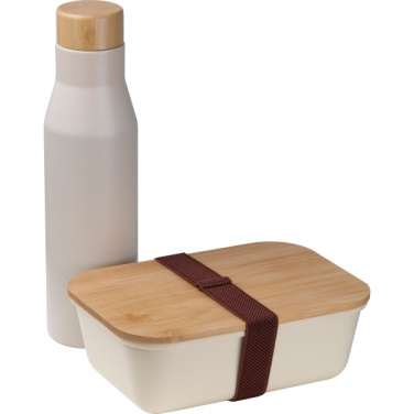 Logo trade promotional merchandise image of: Set Lunchbox with stainless steel bottle Toronto