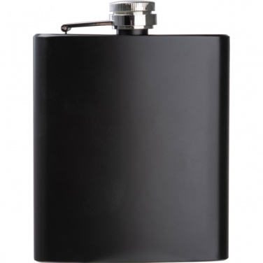 Logo trade advertising products image of: Stainless steel hip flask Sheffield