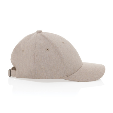 Logo trade promotional merchandise photo of: Milo AWARE™ recycled heather 6 panel cap 200gr