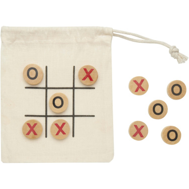 Logo trade promotional giveaways picture of: Whorl wooden tic, tac, toe game