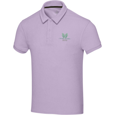Logo trade promotional merchandise picture of: Akoya recycled terry unisex polo