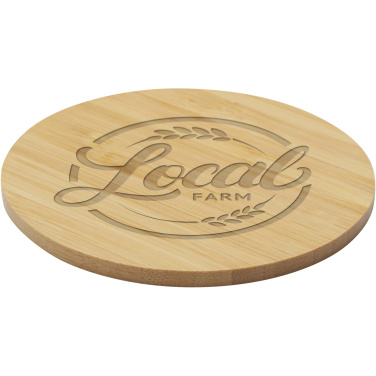 Logo trade advertising products picture of: Cha bamboo coaster