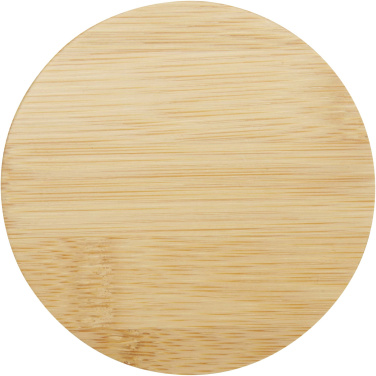 Logotrade promotional gift picture of: Leona 350 ml glass cup with bamboo lid