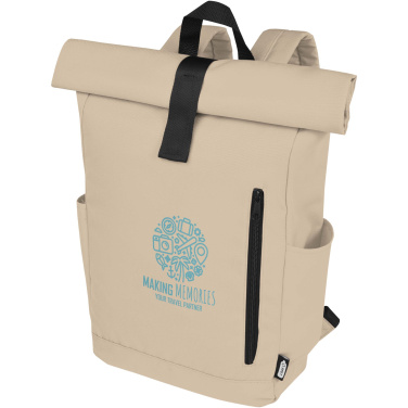 Logotrade corporate gift picture of: Byron 15.6" GRS RPET roll-top backpack 18L